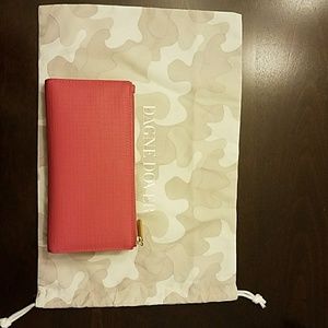 DAGNE DOVER Slim Wallet in Nubian Rose